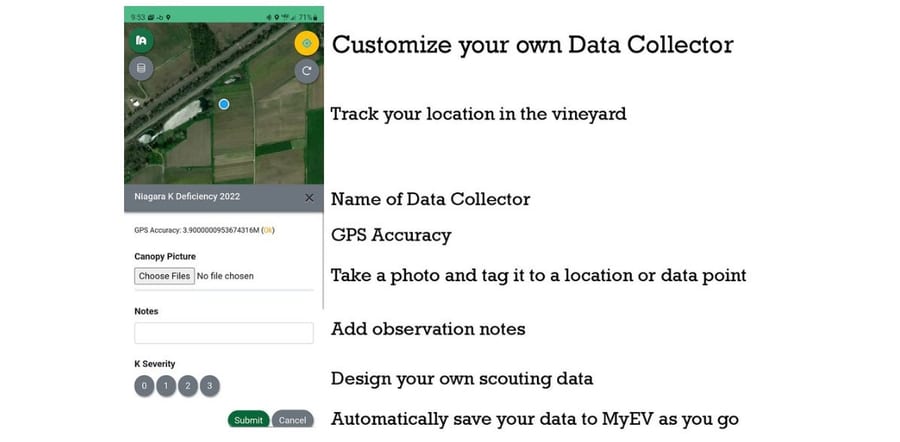 The Every.Farm mobile data collector capturing a scouting observation.