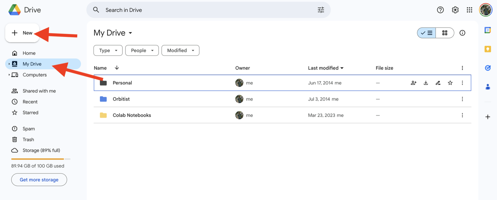 Google Drive: My Drive