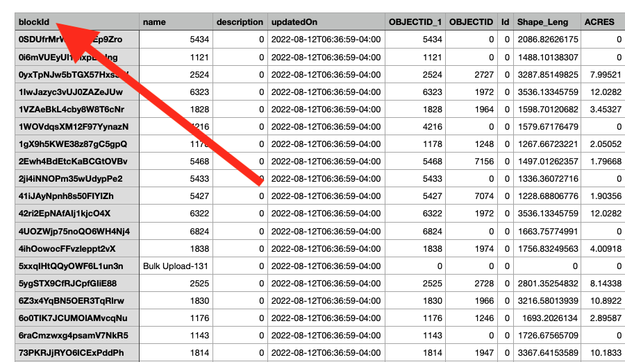 CSV in a spreadsheet program